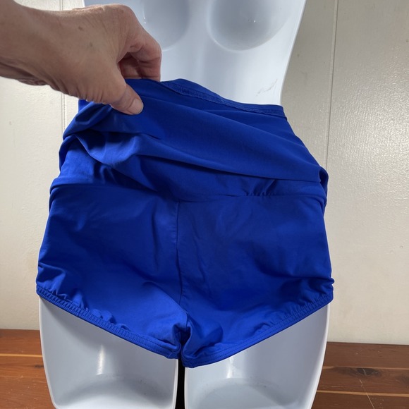 LAND'S‎ END ROYAL BLUE swim Bottom Skirt Size 8 Beach Pool - Picture 6 of 15